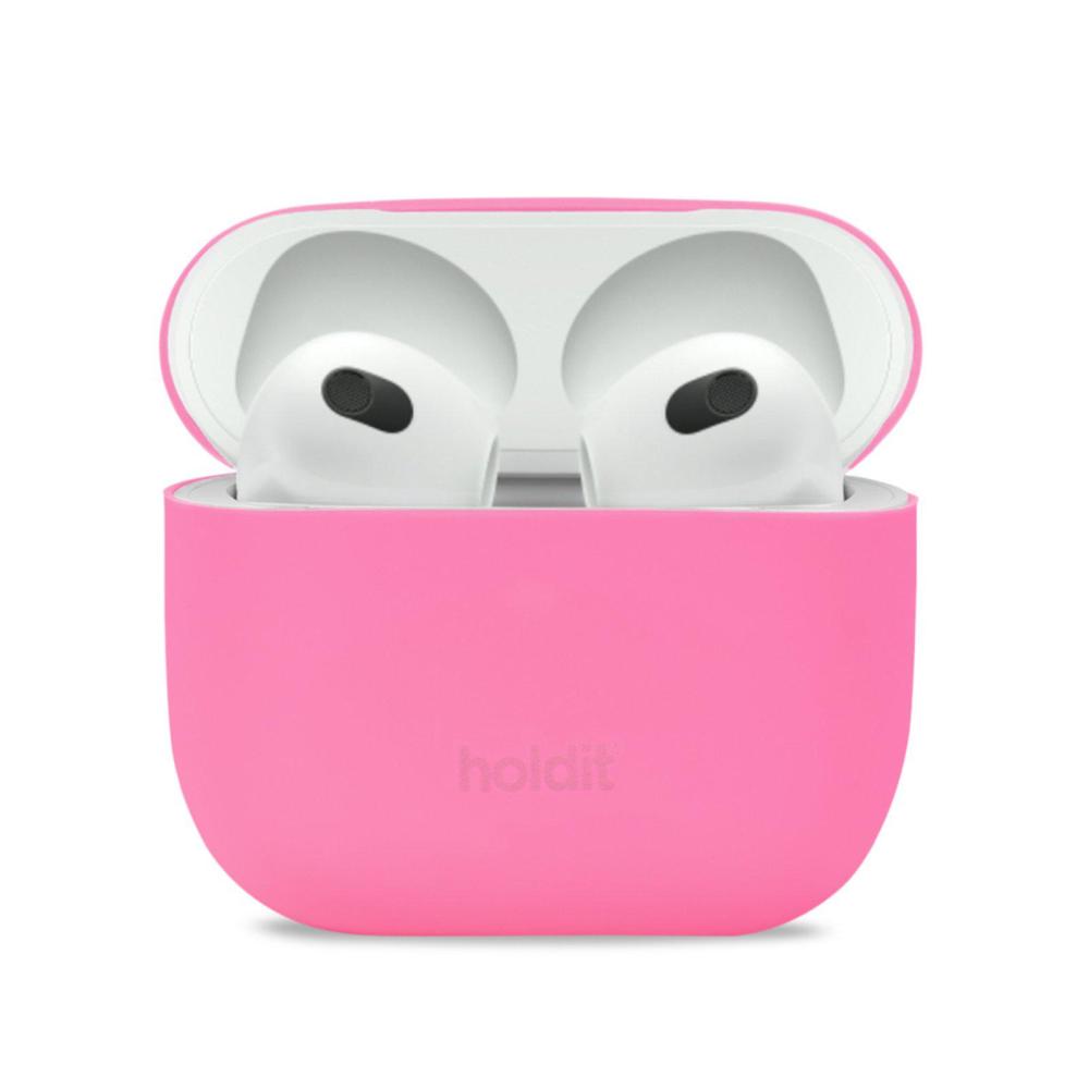 holdit holdit Silikonfodral AirPods 3 Nygård Bright Pink - Teknikhallen.se