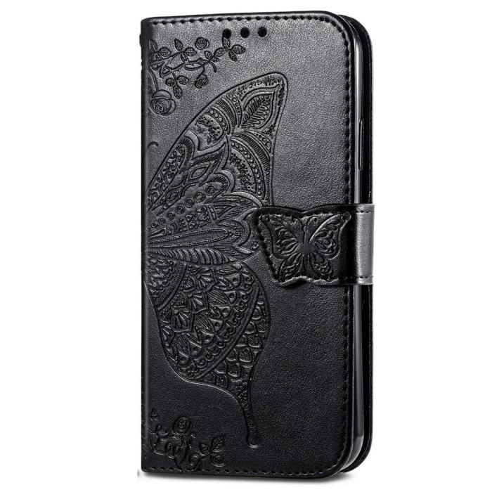 Bild 6,  Samsung Galaxy A16 Fodral Med Fjäril Tryck Svart - Teknikhallen.se