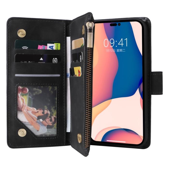 Bild 4,  iPhone 14 Pro Fodral Flerfack Multifunktionell Svart - Teknikhallen.se