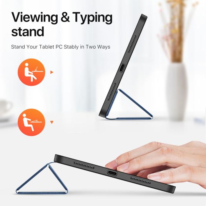 Bild 5, DUX DUCIS DUX DUCIS iPad Pro 11 2025/2024 DOMO Series Tri-Fold Fodral Blå - Teknikhallen.se