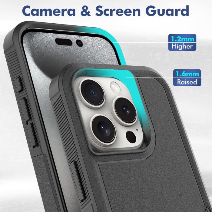 Bild 4,  iPhone 16 Pro Skal Extreme Shockproof Svart - Teknikhallen.se