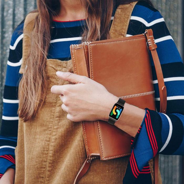 Bild 5,  Samsung Galaxy Watch Fit 3 Armband Milanese Svart - Teknikhallen.se