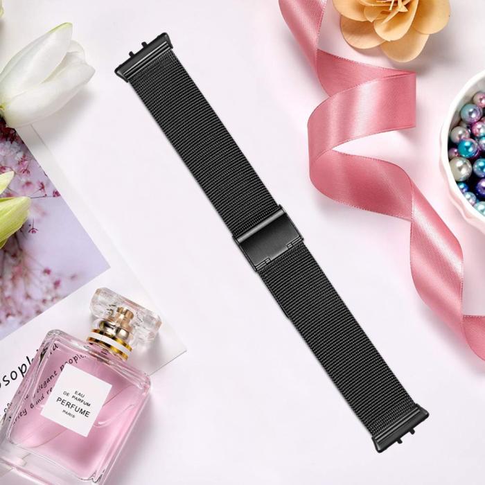 Bild 6,  Samsung Galaxy Watch Fit 3 Armband Milanese Svart - Teknikhallen.se
