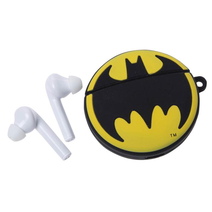 Bild 3, OTL Batman Hörlur In-Ear TWS Bluetooth Svart/Gul - Teknikhallen.se