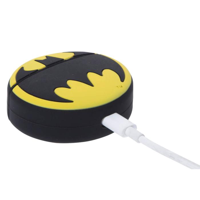 Bild 7, OTL Batman Hörlur In-Ear TWS Bluetooth Svart/Gul - Teknikhallen.se