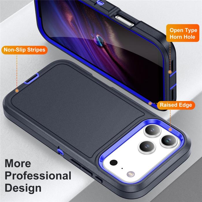 Bild 3,  iPhone 17 Pro Max Skal Extreme Shockproof Hybrid Blå - Teknikhallen.se