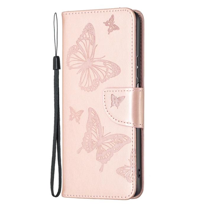Bild 6,  Xiaomi Redmi 10 5G Fodral Butterfly Roséguld - Teknikhallen.se