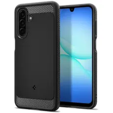 Spigen Spigen Samsung Galaxy A18 / A17 Skal Rugged Armor Matt Svart - Teknikhallen.se