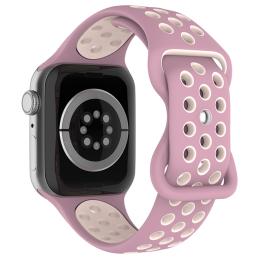 ColorPop Sportarmband Dual-Color Apple Watch 42/44/45/49 mm (M/L) Lavender/Rosa - Teknikhallen.se