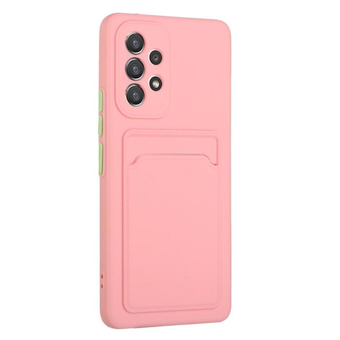 Bild 3,  Samsung Galaxy A53 5G Skal TPU Kortfack Rosa - Teknikhallen.se