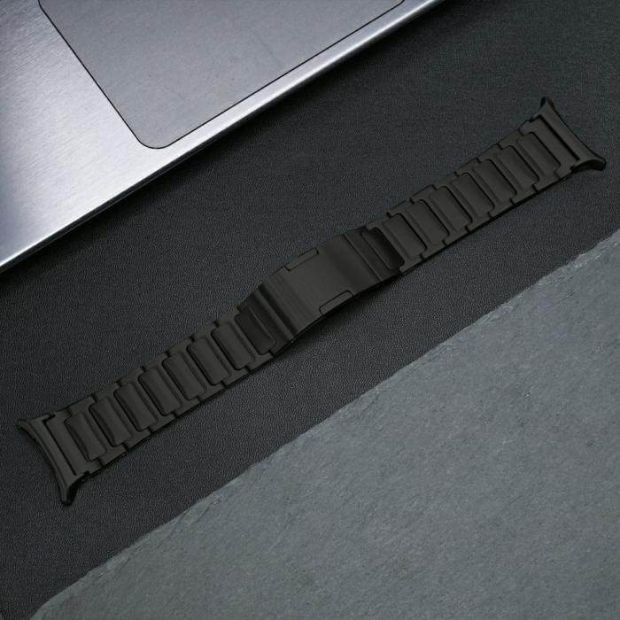 Bild 4,  Galaxy Watch Ultra (2025) / 47 mm Armband Steel Titanium Svart - Teknikhallen.se