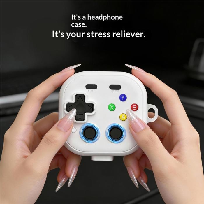 Bild 6,  Samsung Galaxy Buds 4 / 4 Pro Skal Game Console Svart - Teknikhallen.se
