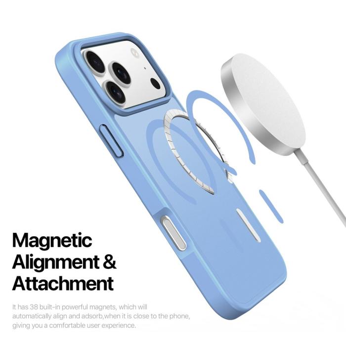 Bild 5, DUX DUCIS DUX DUCIS iPhone 17 Pro Max Skal MagSafe Yind Series Blå - Teknikhallen.se