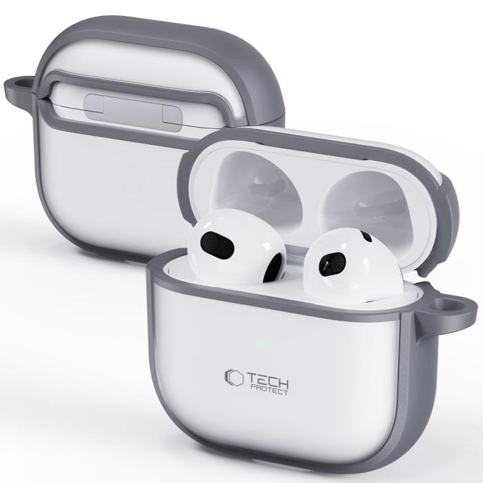 Bild 3, Tech-Protect Tech-Protect AirPods 4 Skal MagMat Matt Grå - Teknikhallen.se