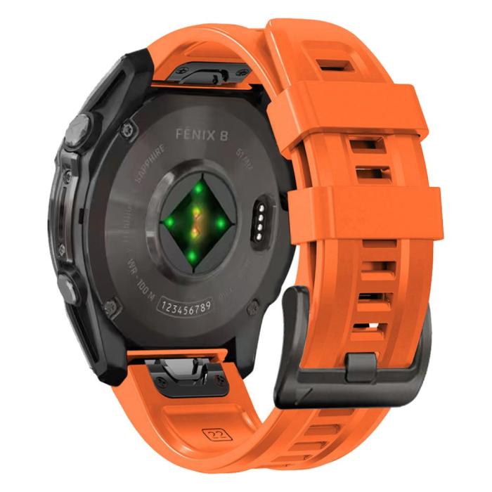 Bild 2, Tech-Protect Tech-Protect Garmin Fenix 20 mm Armband Silicone Orange - Teknikhallen.se