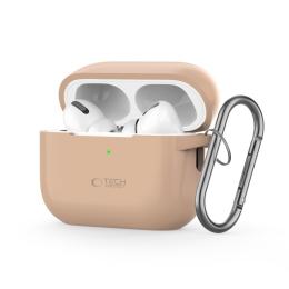 Tech-Protect Tech-Protect AirPods Pro 1/2 Skal Silikon Hook Caffe Latte - Teknikhallen.se