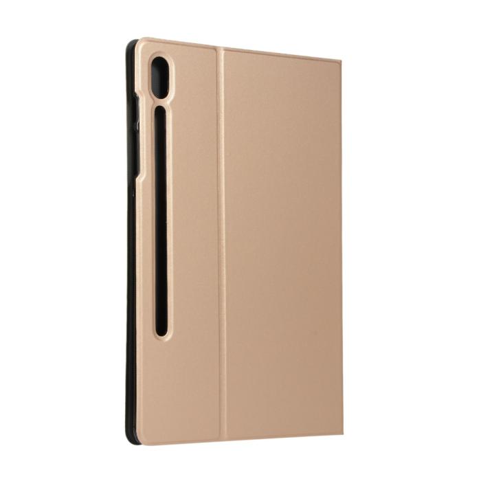 Bild 2,  Samsung Galaxy Tab S7 Plus / Tab S8 Plus Fodral Case Stand Guld - Teknikhallen.se
