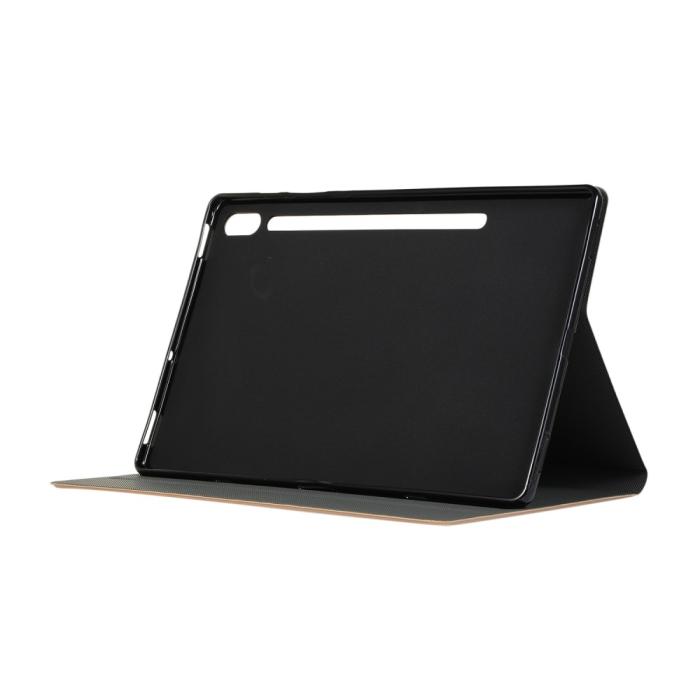 Bild 5,  Samsung Galaxy Tab S7 Plus / Tab S8 Plus Fodral Case Stand Guld - Teknikhallen.se