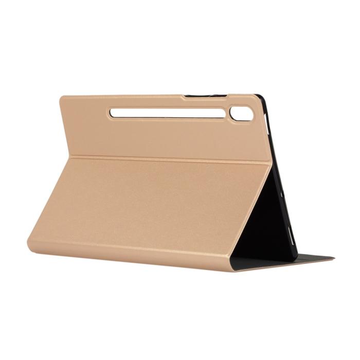 Bild 6,  Samsung Galaxy Tab S7 Plus / Tab S8 Plus Fodral Case Stand Guld - Teknikhallen.se