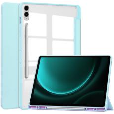  Galaxy Tab S9 FE Plus Fodral Hybrid Pennh&aring;llare Ljus Bl&aring; - Teknikhallen.se