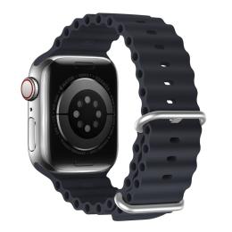 DUX DUCIS DUX DUCIS Apple Watch 38/40/41 mm Armband Wave Design Midnight Blue - Teknikhallen.se