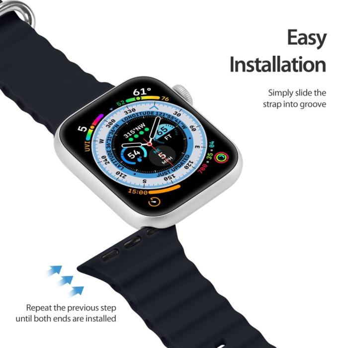 Bild 6, DUX DUCIS DUX DUCIS Apple Watch 38/40/41/42 mm mm Armband Wave Design - Teknikhallen.se