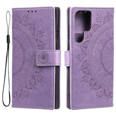  Samsung Galaxy S22 Ultra Fodral Mandala L&auml;der Lila - Teknikhallen.se