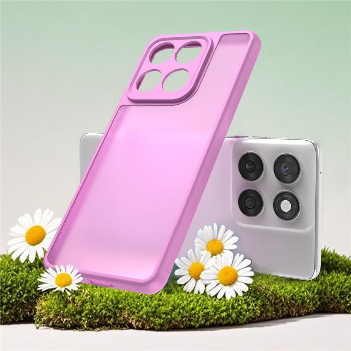 Bild 3,  Motorola Edge 60 / 60 Fusion Skal Hybrid Frosted Rosa - Teknikhallen.se