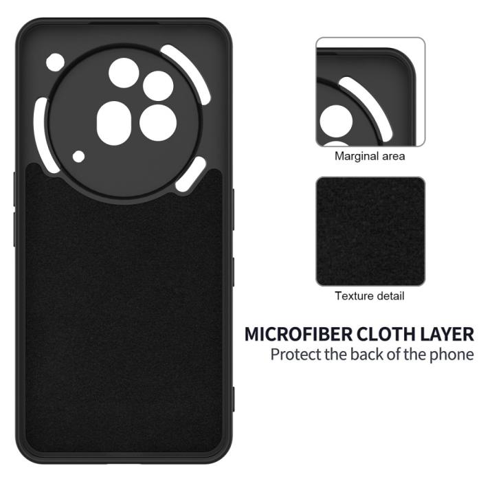 Bild 6,  Nothing Phone 3a Pro Skal Liquid Silikon Med Strap Svart - Teknikhallen.se