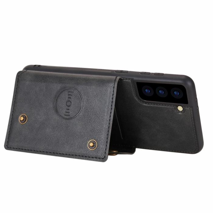 Bild 3,  Samsung Galaxy S21 FE Skal Med Kortfack Och Magnet Svart - Teknikhallen.se