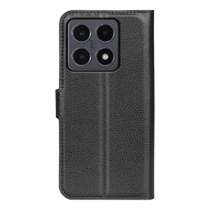 Bild 3,  Xiaomi 15T Fodral Litchi Läder Svart - Teknikhallen.se