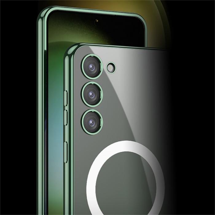 Bild 4, GKK GKK Galaxy S24 Plus Skal MagSafe Electroplate Midnight Green - Teknikhallen.se