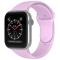 ColorPop Apple Watch 42/44/45/49 mm Silikon Armband (M/L) Ljus Lila - Teknikhallen.se