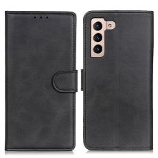  Samsung Galaxy S22 Plus Fodral Solid L&auml;der Svart - Teknikhallen.se