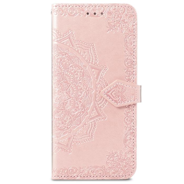 Bild 2,  Samsung Galaxy S22 Plus Fodral Mandala Läder Roséguld - Teknikhallen.se