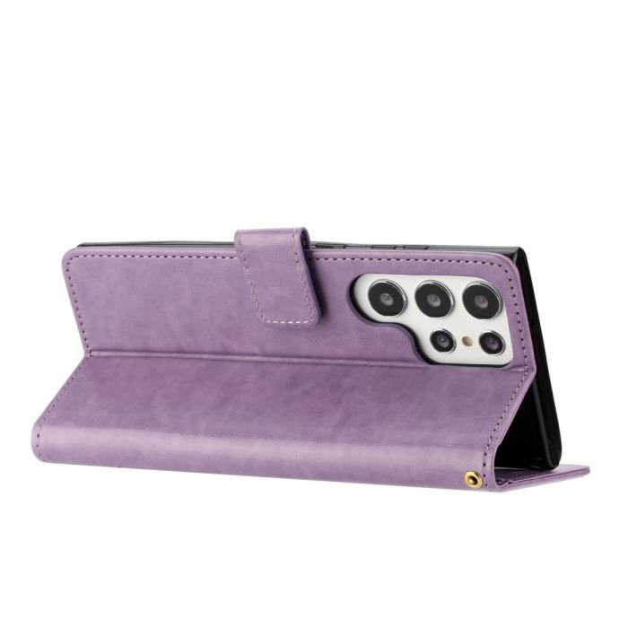 Bild 4,  Samsung Galaxy S23 Ultra Fodral Med Tryck Ljus Lila - Teknikhallen.se