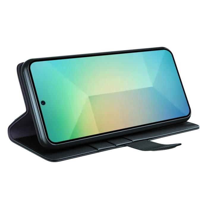 Bild 3,  Samsung Galaxy S25 Fodral Premium Äkta Läder Svart - Teknikhallen.se