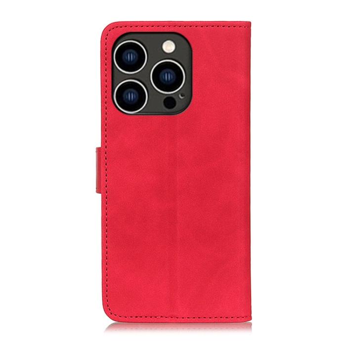 Bild 3, KHAZNEH KHAZNEH iPhone 15 Pro Fodral Retro Läder Röd - Teknikhallen.se