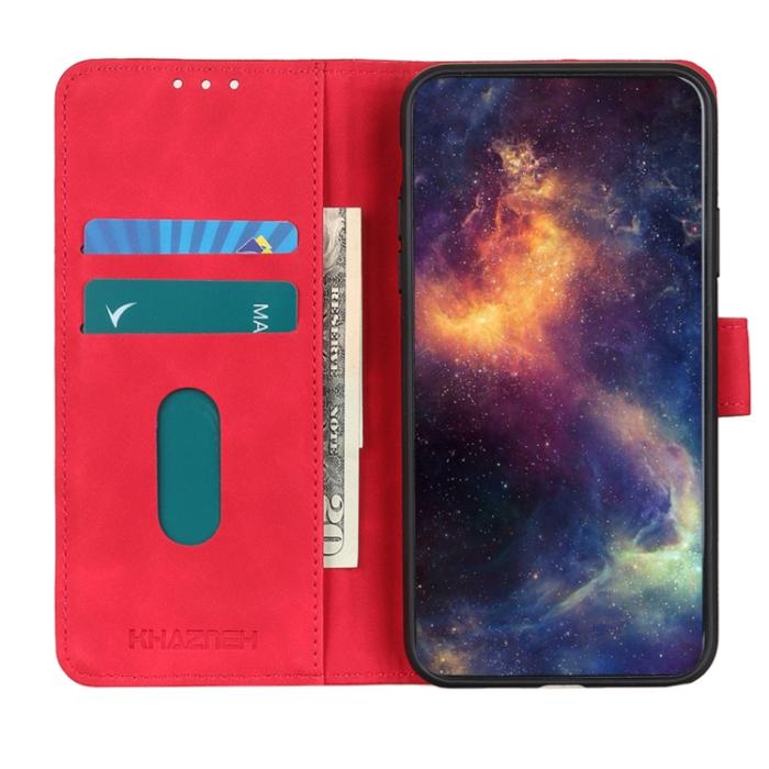 Bild 4, KHAZNEH KHAZNEH iPhone 15 Pro Fodral Retro Läder Röd - Teknikhallen.se