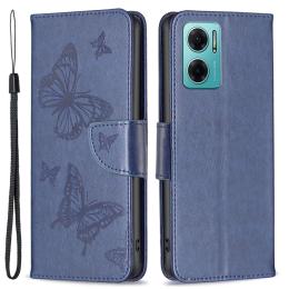  Xiaomi Redmi 10 5G Fodral Butterfly Mörk Blå - Teknikhallen.se