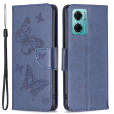  Xiaomi Redmi 10 5G Fodral Butterfly M&ouml;rk Bl&aring; - Teknikhallen.se
