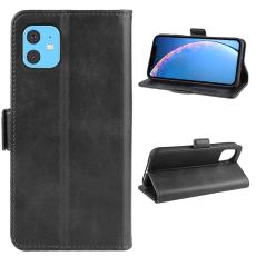  iPhone 11 - Pl&aring;nboksfodral PU-L&auml;der - Svart - Teknikhallen.se