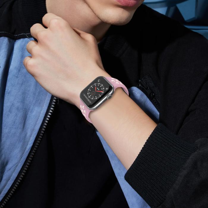 Bild 7, ColorPop Sportarmband Dual-Color Apple Watch 42/44/45/46/49 mm (M/L) - Teknikhallen.se
