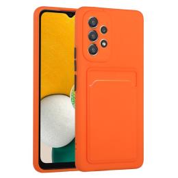  Samsung Galaxy A53 5G Skal TPU Kortfack Orange - Teknikhallen.se