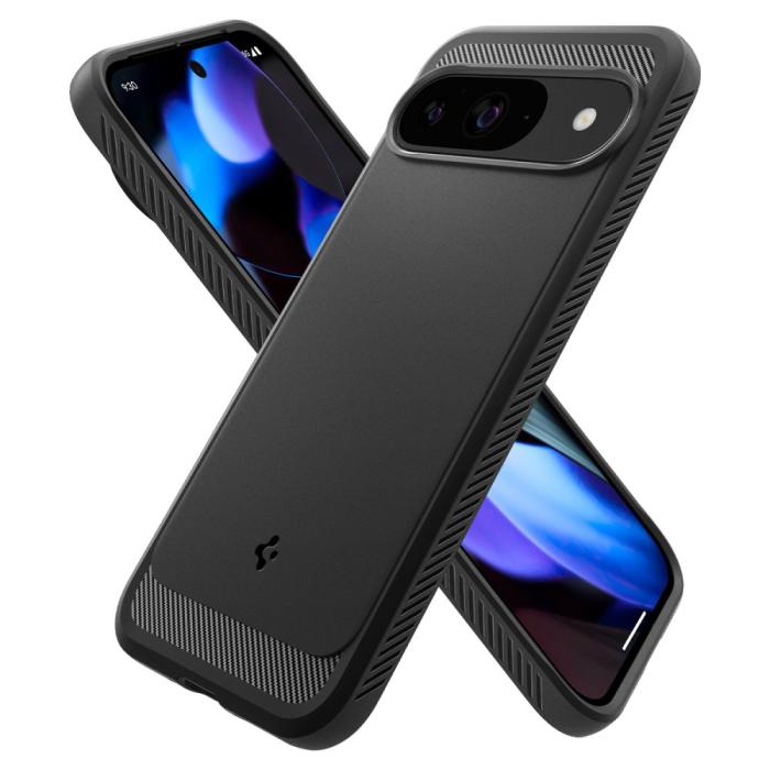 Bild 6, Spigen Spigen Google Pixel 9/9 Pro Skal Rugged Armor Matt Svart - Teknikhallen.se