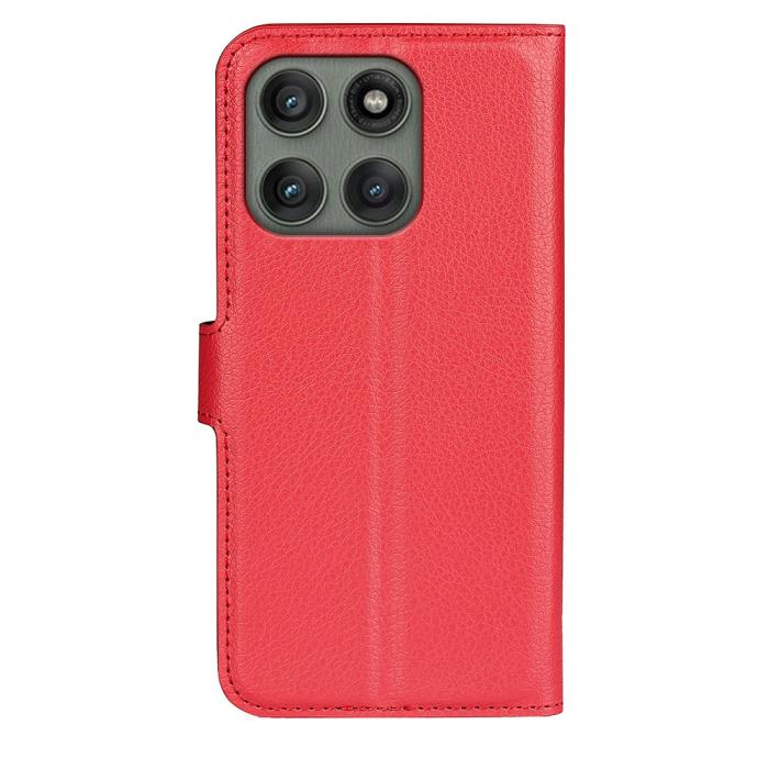 Bild 3,  Motorola Edge 60 Pro Fodral Litchi Läder Röd - Teknikhallen.se