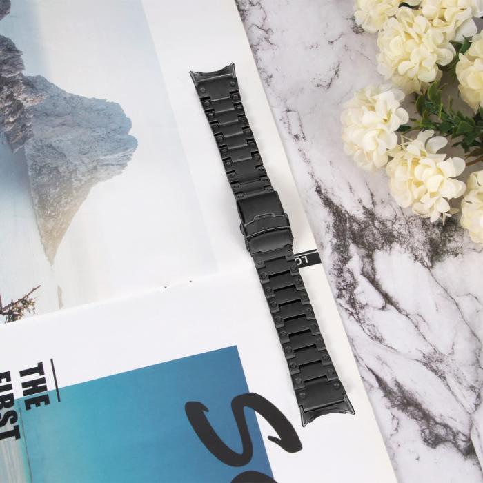 Bild 5,  Lyxigt Metallarmband Google Pixel Watch / Watch 2 Svart - Teknikhallen.se