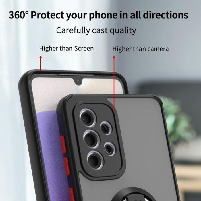 Bild 4,  Samsung Galaxy A33 5G Skal Hybrid Ring Gul - Teknikhallen.se