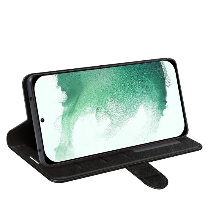 Bild 3,  Samsung Galaxy S23 Plus Fodral Crazy Horse Svart - Teknikhallen.se