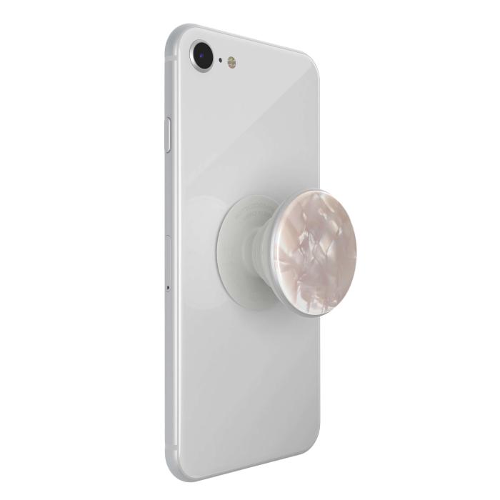 Bild 9, PopSockets PopSockets Avtagbart Grip med Ställfunktion LUXE Acetate Pearl White - Teknikhallen.se